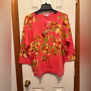 Isaac Mizrahi cardigan sweater 1x BRAND NEW!